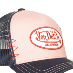 Casquette trucker avec filet effet usé et patch brodé Used