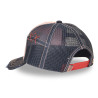 Casquette trucker avec filet effet usé et patch brodé Used