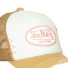 Casquette trucker avec filet effet usé et patch brodé Used