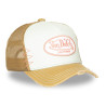 Casquette trucker avec filet effet usé et patch brodé Used