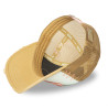 Casquette trucker avec filet effet usé et patch brodé Used