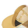 Casquette trucker avec filet effet usé et patch brodé Used