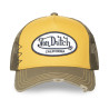 Casquette trucker avec filet effet usé et patch brodé Used