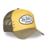 Casquette trucker avec filet effet usé et patch brodé Used