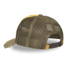 Casquette trucker avec filet effet usé et patch brodé Used