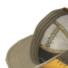 Casquette trucker avec filet effet usé et patch brodé Used