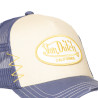 Casquette trucker avec filet effet usé et patch brodé Used