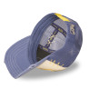 Casquette trucker avec filet effet usé et patch brodé Used