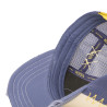 Casquette trucker avec filet effet usé et patch brodé Used