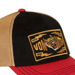 Casquette baseball premium en velours avec filet & écusson Wild Tiger