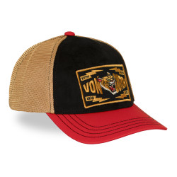 Casquette baseball premium en velours avec filet & écusson Wild Tiger