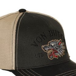 Casquette baseball premium en twill avec filet et broderie Wild Wolf