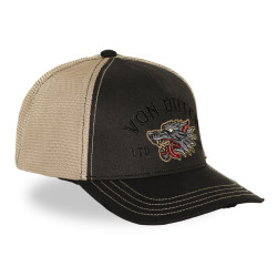 Casquette baseball premium en twill avec filet et broderie Wild Wolf