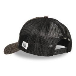 Casquette baseball avec filet et imprimé Peau de bête