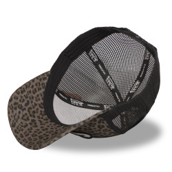 Casquette baseball avec filet et imprimé Peau de bête