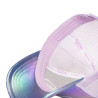 Casquette baseball avec filet effet brillant Holographique