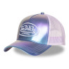 Casquette baseball avec filet effet brillant Holographique