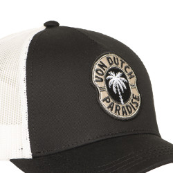 Casquette baseball avec filet et écusson brodé Palmier