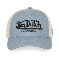 Casquette baseball avec filet en Denim et broderie Tencel