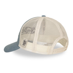 Casquette baseball avec filet en Denim et broderie Tencel