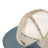 Casquette baseball avec filet en Denim et broderie Tencel