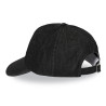 Casquette Dad Cap en coton avec écusson imprimé Denim Black