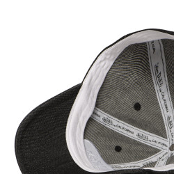 Casquette Dad Cap en coton avec écusson imprimé Denim Black