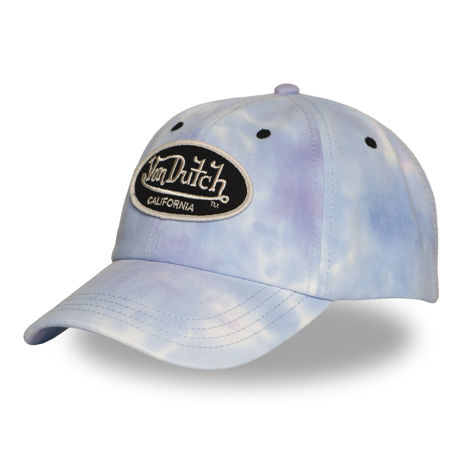 Casquette Dad Cap avec écusson brodé Tie and Dye