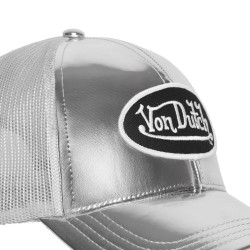 Casquette baseball avec filet en vinyl brillant avec écusson Shiny