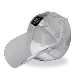 Casquette baseball avec filet en vinyl brillant avec écusson Shiny