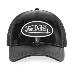 Casquette baseball avec filet en vinyl brillant avec écusson Shiny