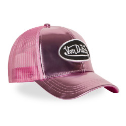 Casquette baseball avec filet en vinyl brillant avec écusson Shiny