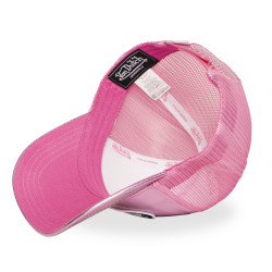 Casquette baseball avec filet en vinyl brillant avec écusson Shiny