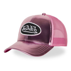 Casquette baseball avec filet en vinyl brillant avec écusson Shiny