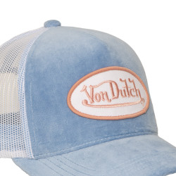 Casquette trucker avec filet en velours doux Kylie