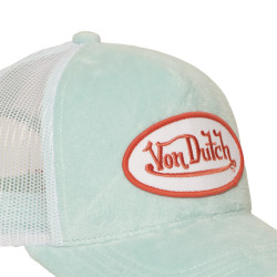 Casquette trucker avec filet en velours doux Kylie