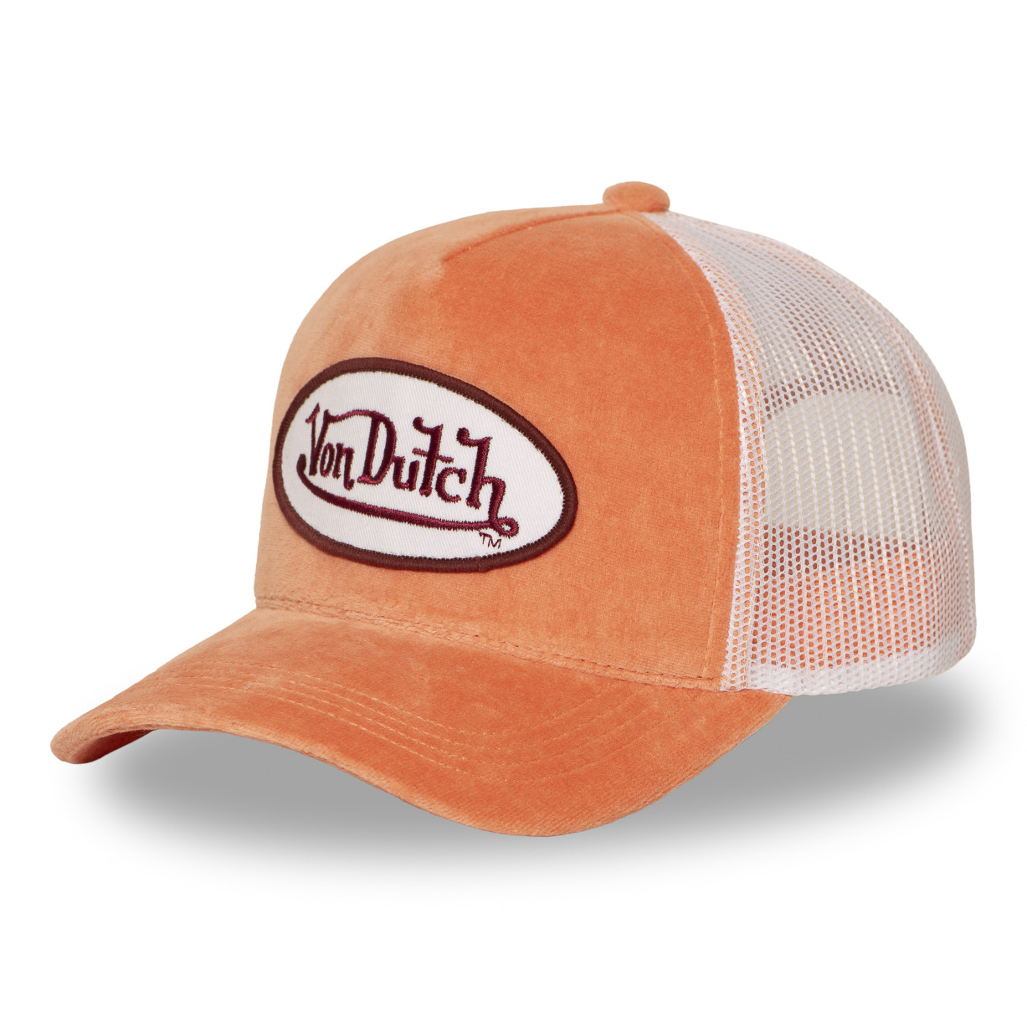 Casquette trucker avec filet en velours doux Kylie