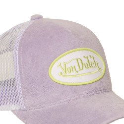 Casquette trucker avec filet en velours doux Kylie