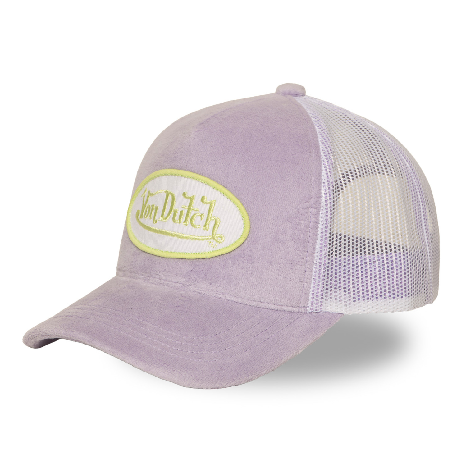 Casquette trucker avec filet en velours doux Kylie