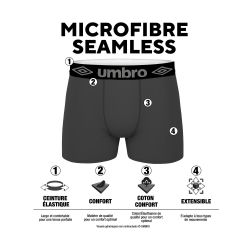 Lot de 4 boxers homme sans couture Seamless
