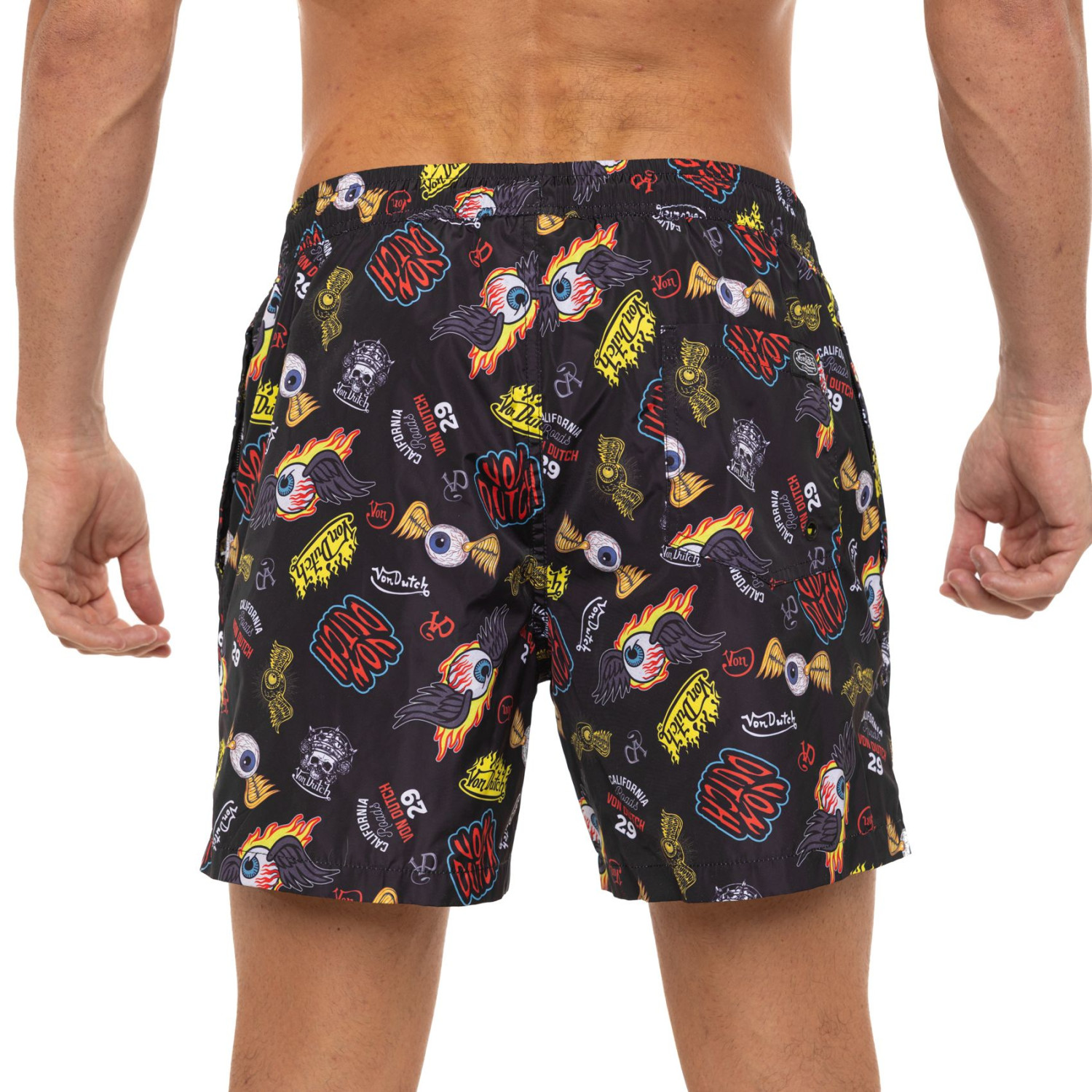 Short de bain homme allover imprimé avec logo Burt26