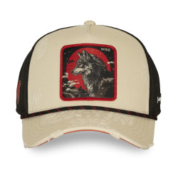 Casquette trucker premium avec filet et patch Wise Wolf