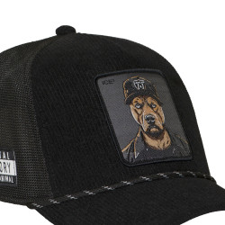 Casquette trucker premium avec filet et patch Bad Dog