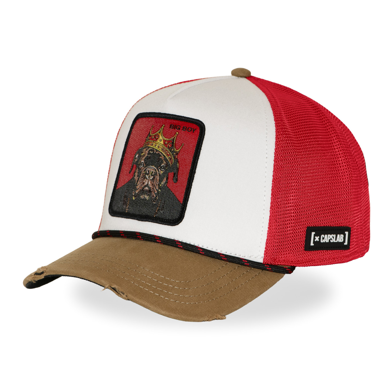 Casquette trucker premium avec filet et patch Big Boy