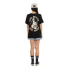 T-shirt femme loose col rond print devant et dos Pin Up