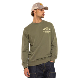Sweat homme col rond en french terry Curve