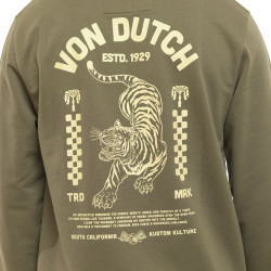 Sweat homme col rond en french terry Curve