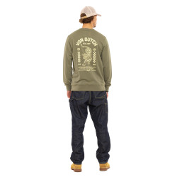 Sweat homme col rond en french terry Curve