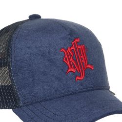 Casquette trucker suédine unie avec filet logo brodé Light My Fire