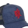 Casquette trucker suédine unie avec filet logo brodé Light My Fire